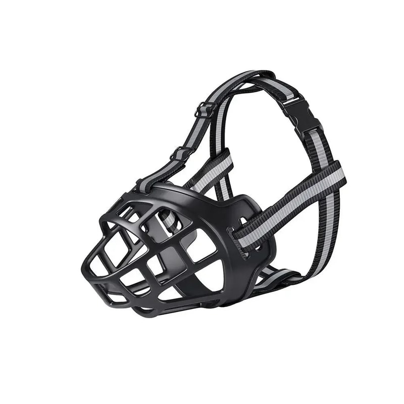 Adjustable Reflective Breathable Dog Muzzle 3