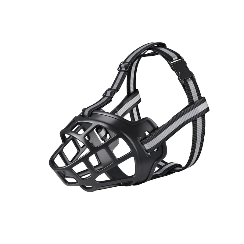 Adjustable Reflective Breathable Dog Muzzle 6