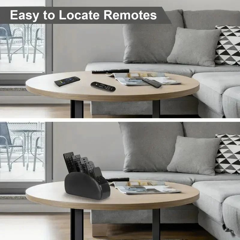 Premium PU Leather MultiCompartment Remote Organizer 3