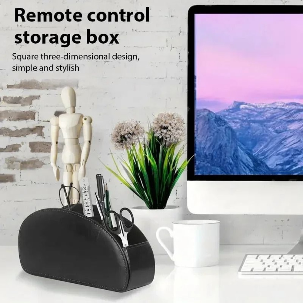 Premium PU Leather MultiCompartment Remote Organizer 4