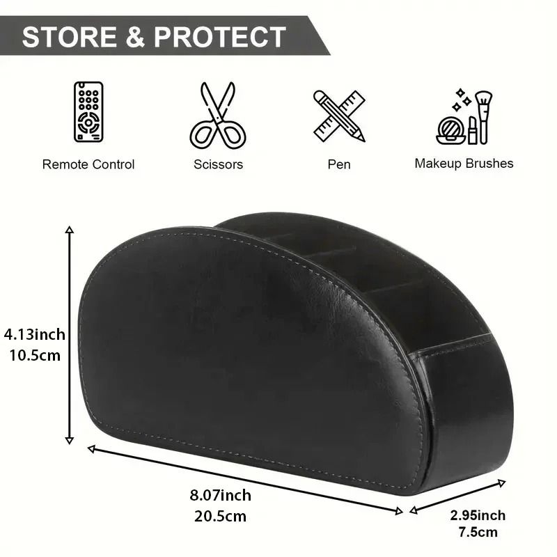 Premium PU Leather MultiCompartment Remote Organizer 5