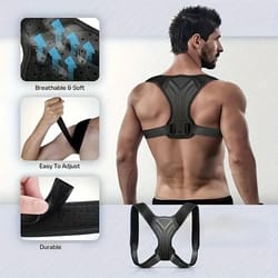 medical grade adjustable posture corrector and support brace