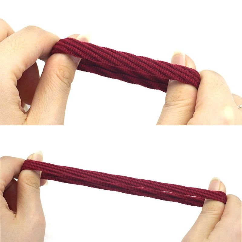 20 Piece High Elasticity Jacquard Pattern Hair Rope Set 1