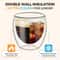 6 Piece Insulated Double Wall Glass Cup Set 2