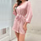 Elegant Silky Satin Short Kimono Robe 3