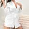 Elegant Silky Satin Short Kimono Robe 4