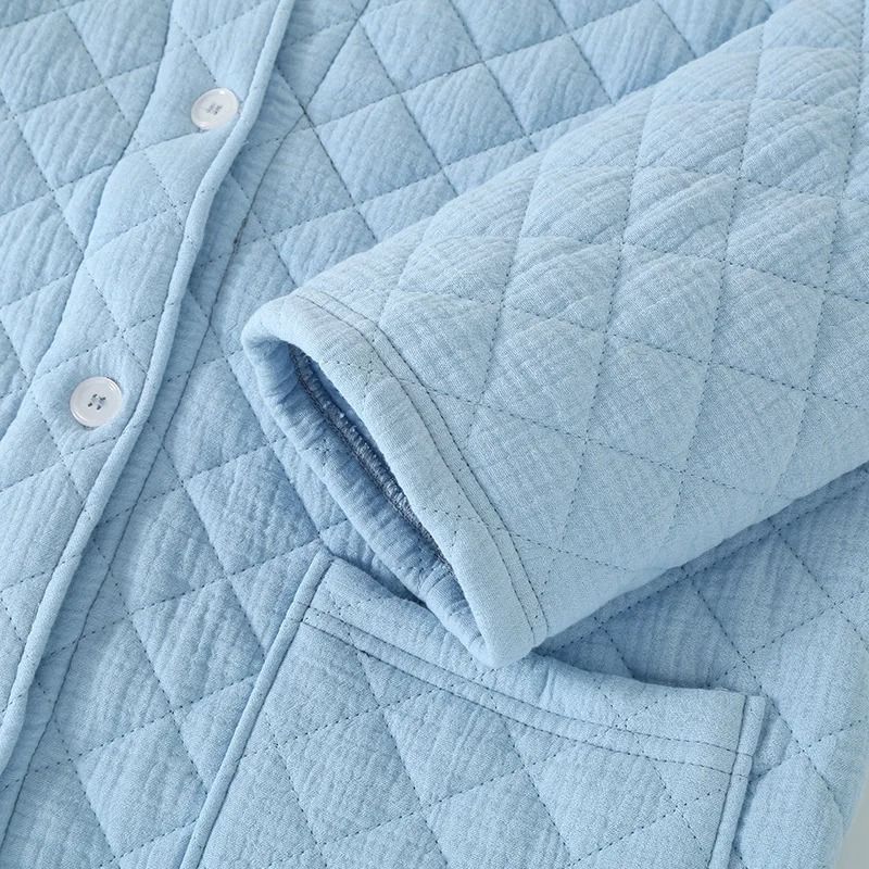 Autumn Winter Warm Cotton Filled Robe 4