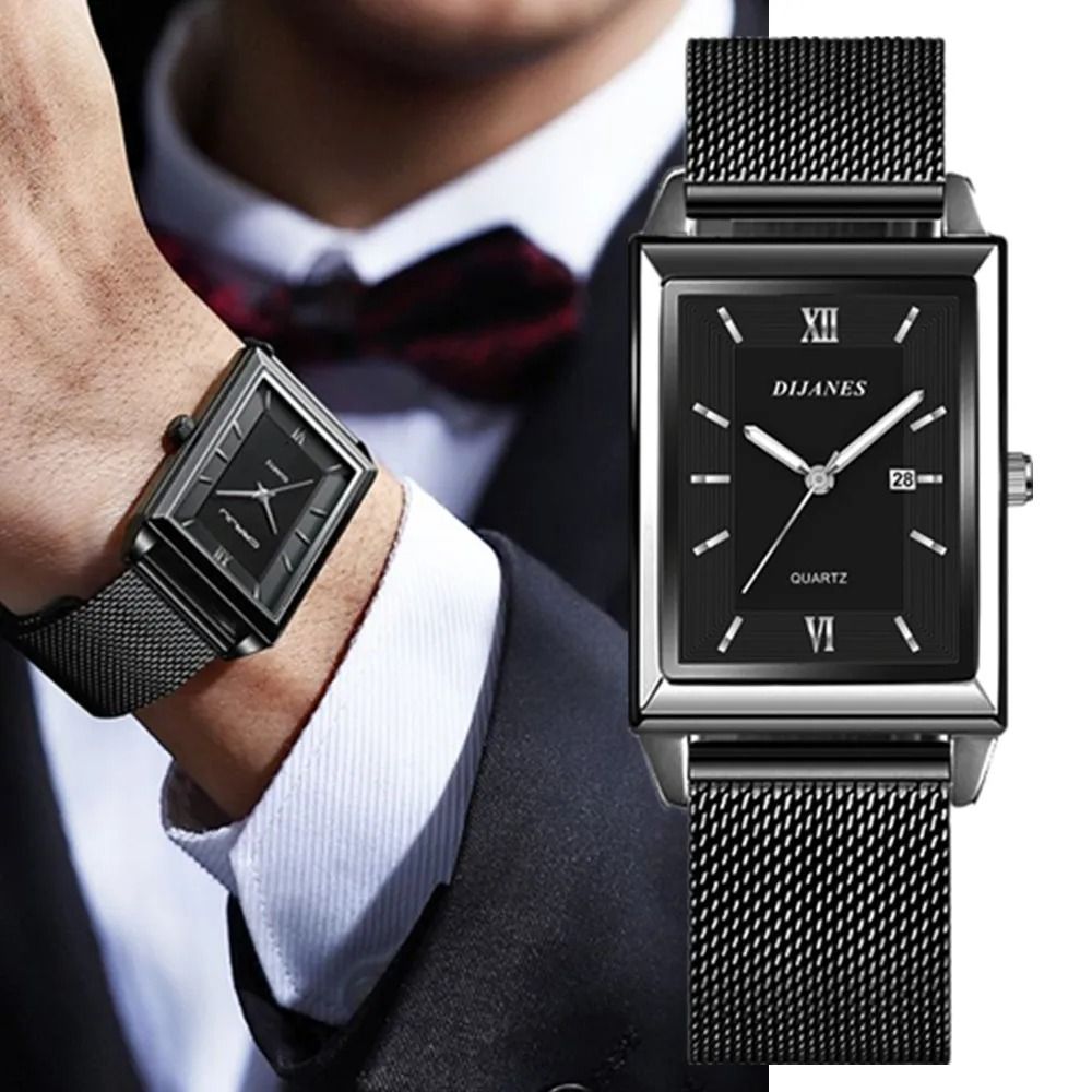 Luxury Fashion Gold Stainless Steel Wristwatch 5