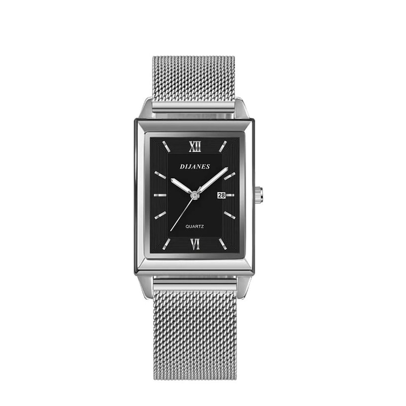 Luxury Fashion Gold Stainless Steel Wristwatch 8