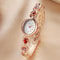 Ladies Retro Oval Rhinestone Luxury Quartz Watch 2