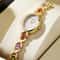 Ladies Retro Oval Rhinestone Luxury Quartz Watch 7