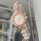 Womens Diamond Inlaid Quartz Crystal Wristwatch 5