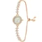 Womens Diamond Inlaid Quartz Crystal Wristwatch 6