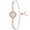 Womens Diamond Inlaid Quartz Crystal Wristwatch 8