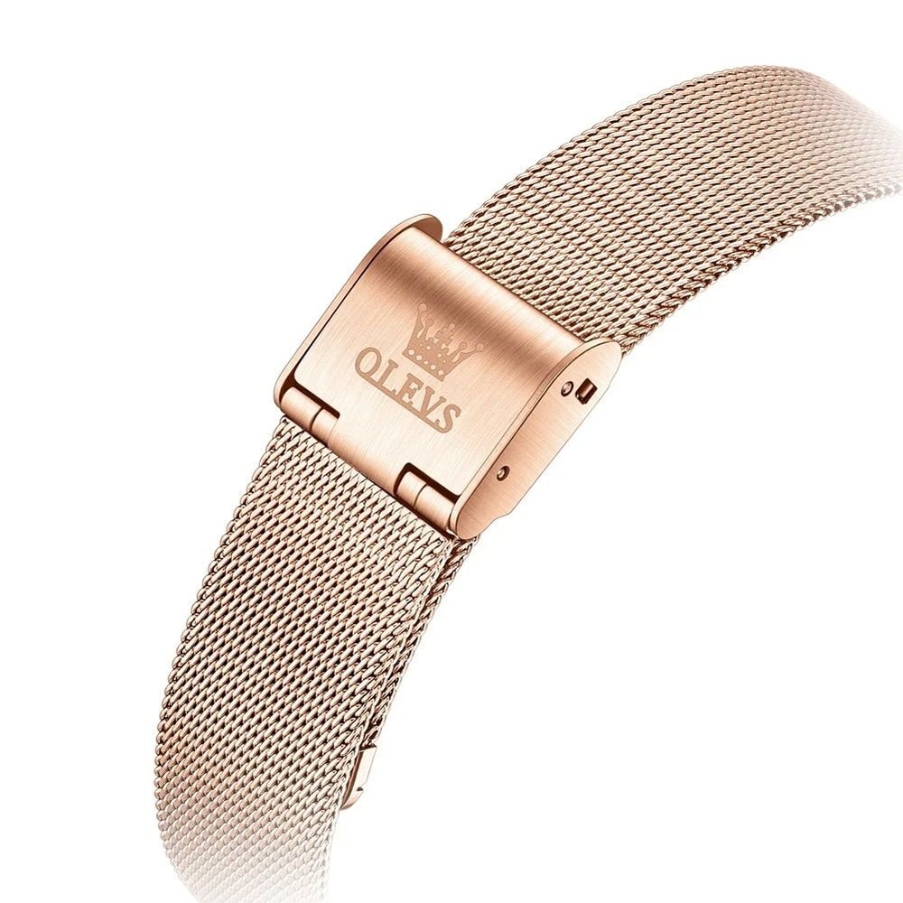 Elegant Rose Gold Quartz Bracelet Watch 2