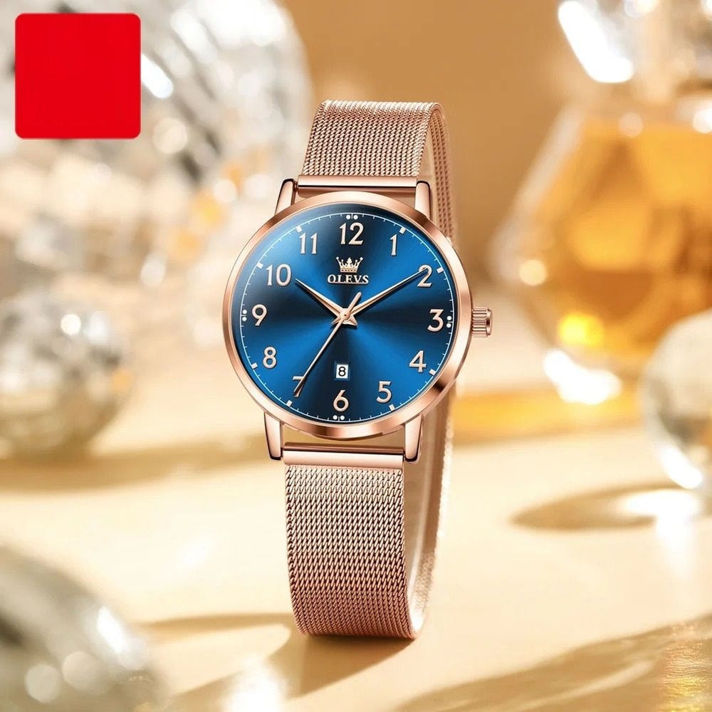 Elegant Rose Gold Quartz Bracelet Watch 4