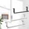 Stainless Steel Over Door Cabinet Towel Bar 0