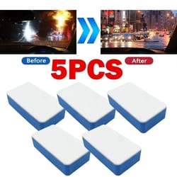 car glass oil film and windshield cleaning sponge