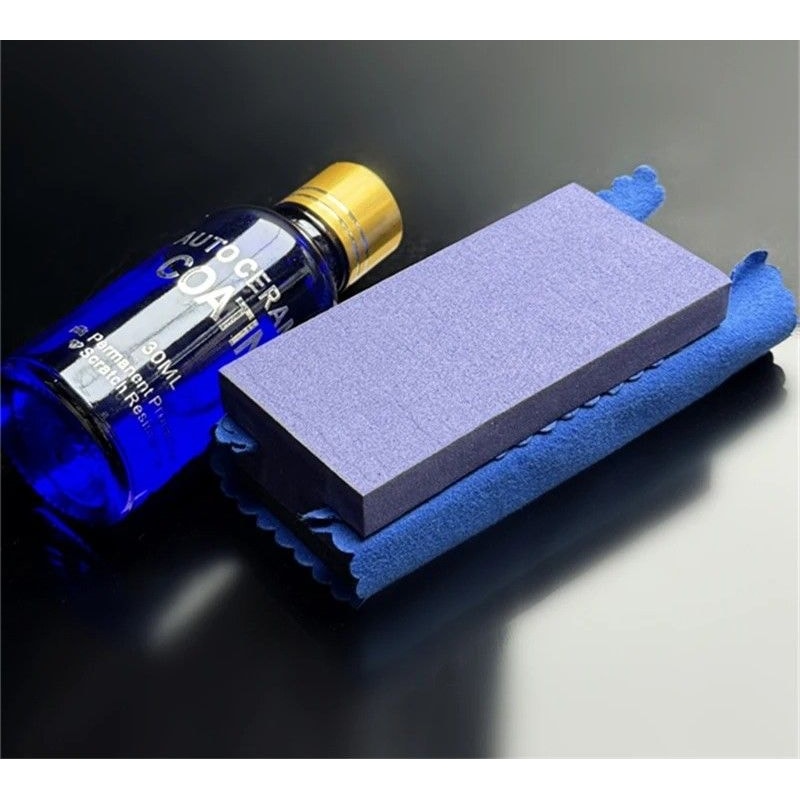 Purple Ceramic Coating Applicator And Suede Cloth Kit 1