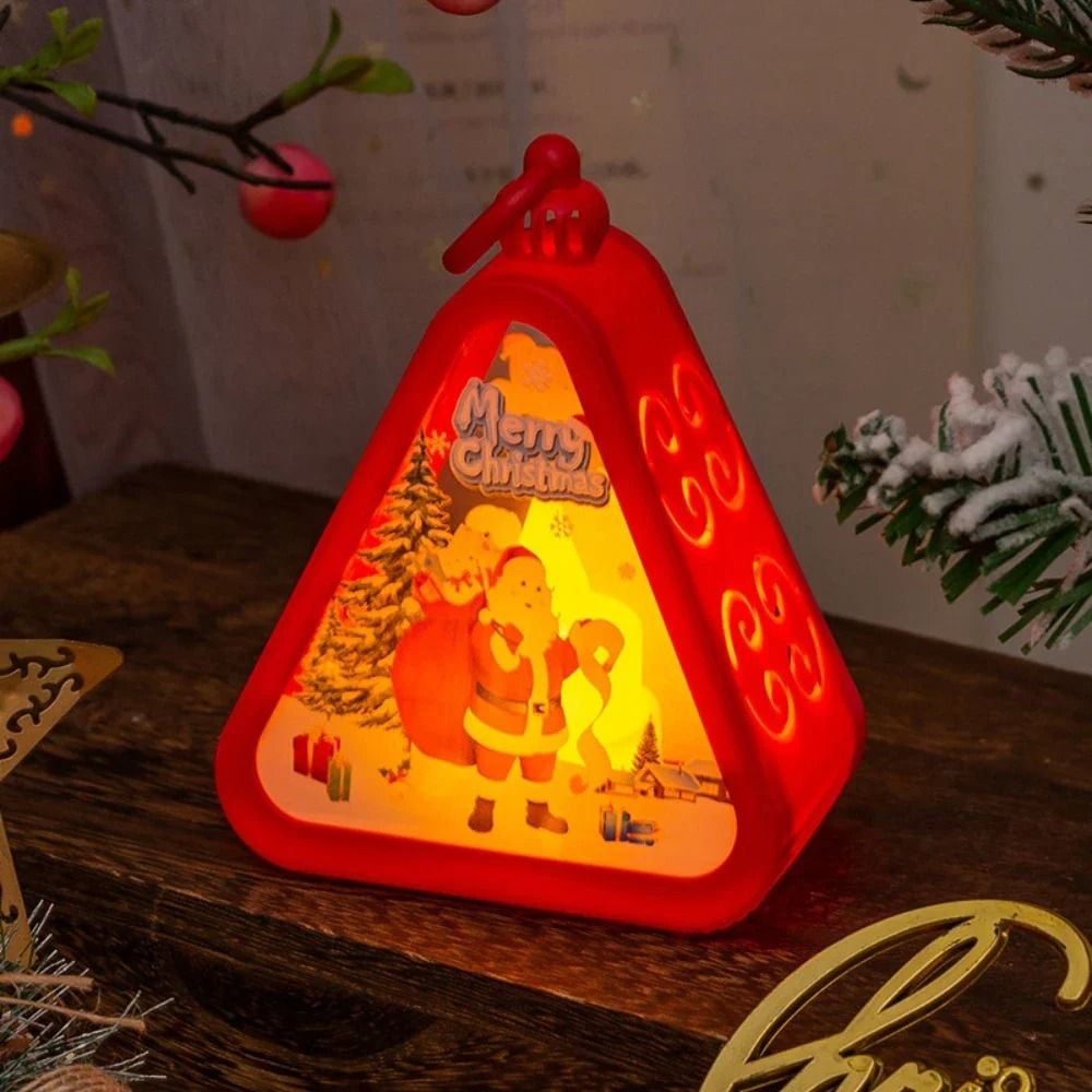 Mini Christmas LED Triangle Lantern Ornament 13