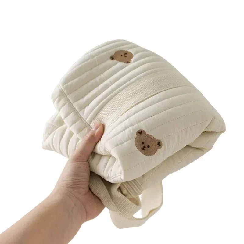 Bear Embroidery Maternity And Diaper Messenger Bag 2