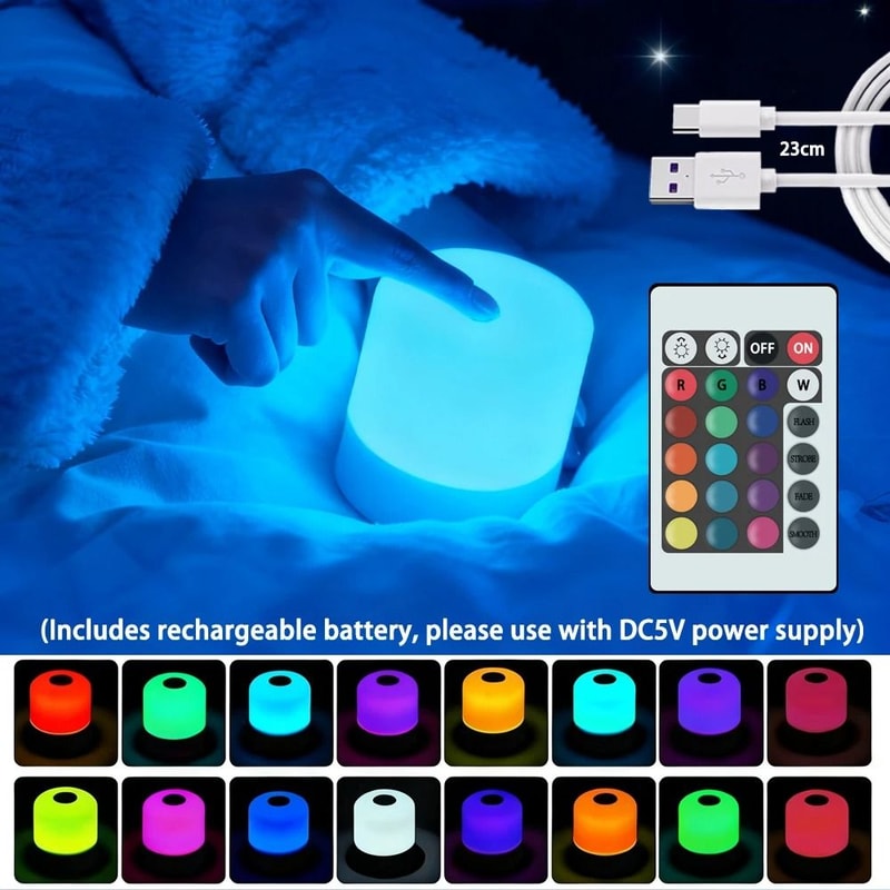 Dimmable Touch Control RGB LED Desk Lamp 8