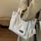 Textured Corduroy MultiPocket Shoulder Tote 7