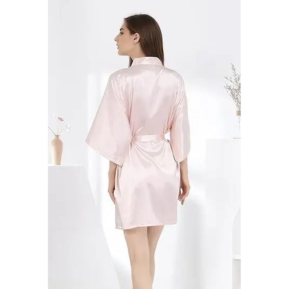 Womens Silk Kimono Bridesmaid Robe 3
