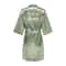 Womens Grass Green Bride And Bridesmaid Satin Robes 17