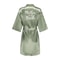 Womens Grass Green Bride And Bridesmaid Satin Robes 4