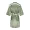 Womens Grass Green Bride And Bridesmaid Satin Robes 21