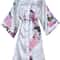 Womens Floral Silk Satin Wedding Robe 0
