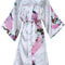 Womens Floral Silk Satin Wedding Robe 0