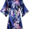 Womens Floral Silk Satin Wedding Robe 12
