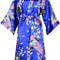 Womens Floral Silk Satin Wedding Robe 13