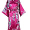 Womens Floral Silk Satin Wedding Robe 14