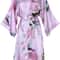 Womens Floral Silk Satin Wedding Robe 8