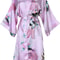 Womens Floral Silk Satin Wedding Robe 8