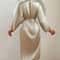Womens Elegant Belted Satin Silky Bathrobe 1