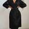 Womens Elegant Belted Satin Silky Bathrobe 3