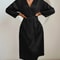 Womens Elegant Belted Satin Silky Bathrobe 3