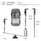 Unisex 4 Section Portable Folding Trekking Pole 1