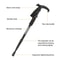 Unisex 4 Section Portable Folding Trekking Pole 2