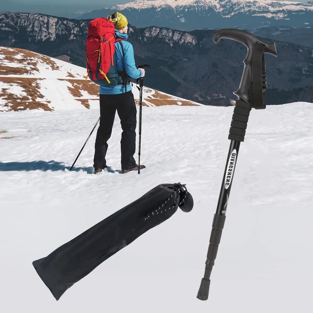 Unisex 4 Section Portable Folding Trekking Pole 5