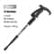 Unisex 4 Section Portable Folding Trekking Pole 9