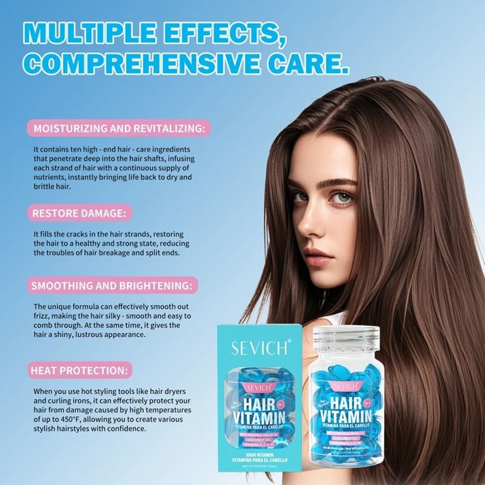 30 Piece Advanced Vitamin Leave In Hair Care Capsules 1