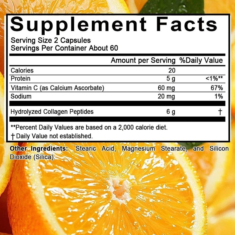 Hydrolyzed Collagen Peptides Plus Vitamin C 4