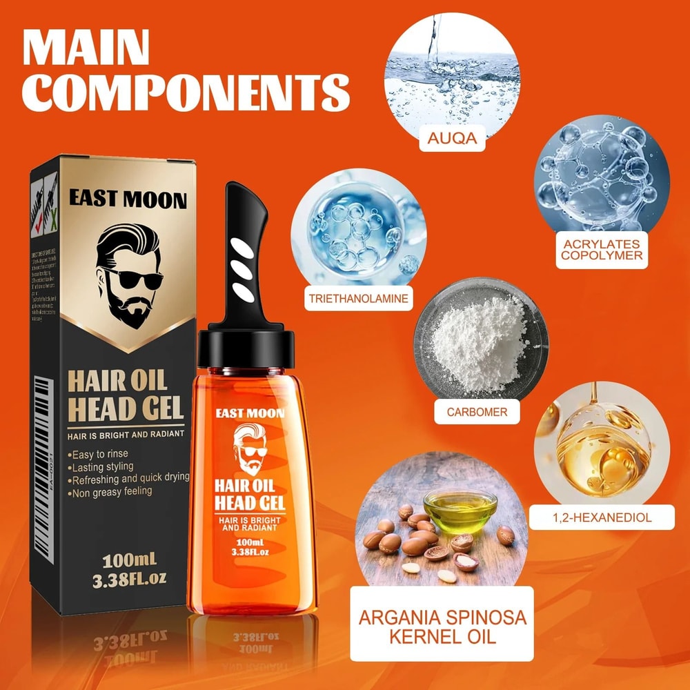 Professional Retro Pompadour Styling Wax And Integrated Comb Kit 5