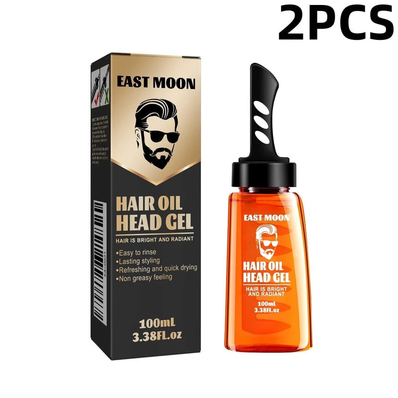 Professional Retro Pompadour Styling Wax And Integrated Comb Kit 8