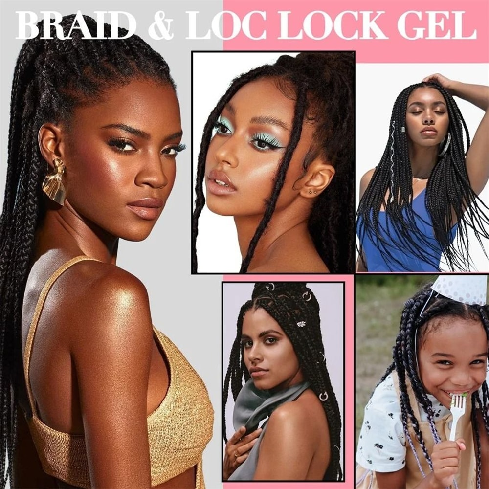 Strong Hold Professional Braid Twist And Lock Gel 5